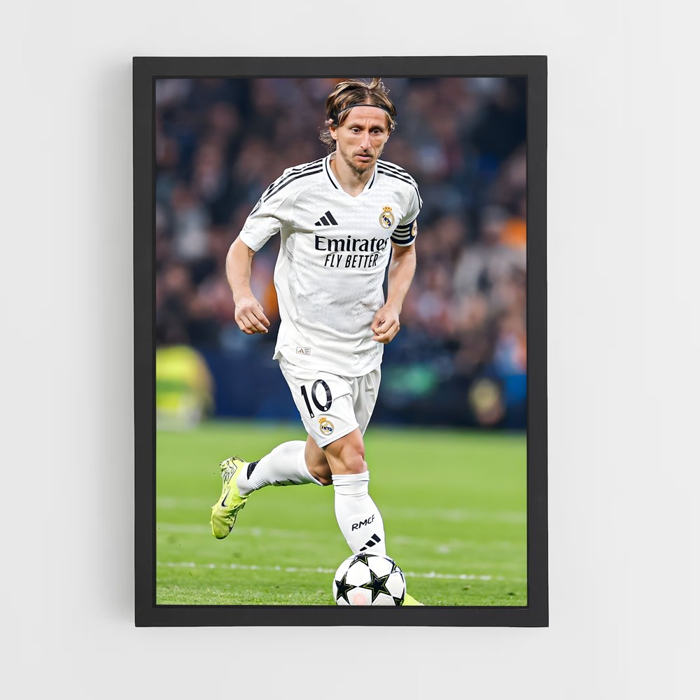 Poster Luka modric jaunes (vue 2)